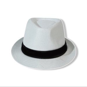 Fedora White Lightweight Trilby Hat